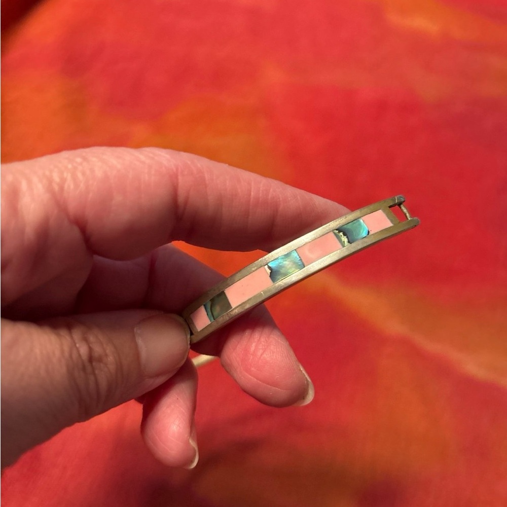 Colorful Inlay Bangle Bracelet